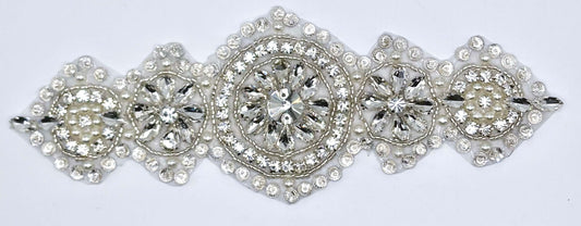 Rhinestone applique accents for fabric projects
