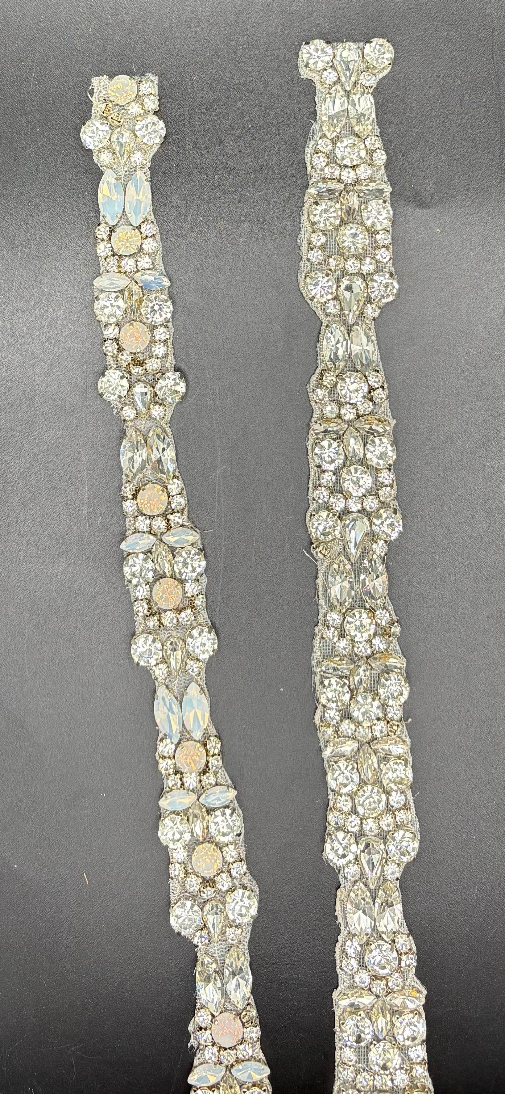 Madison's Yardage clear rhinestones fabric trim