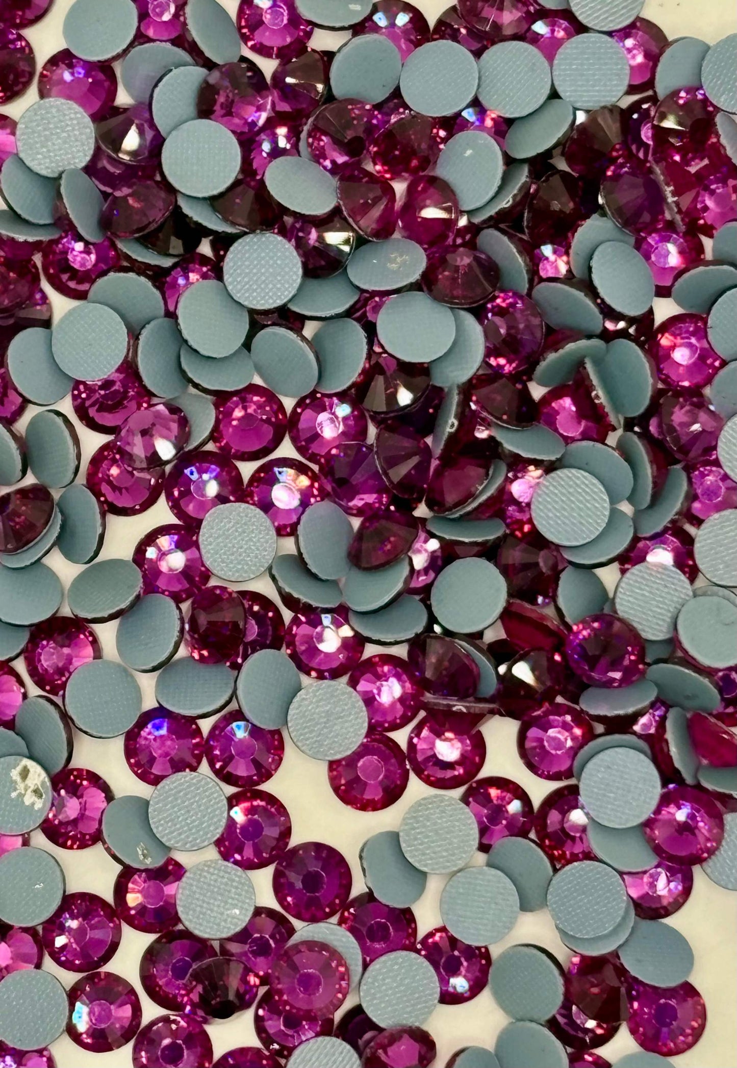 30SS Flat Back Rhinestone assortment in vibrant colors, 144 pieces.