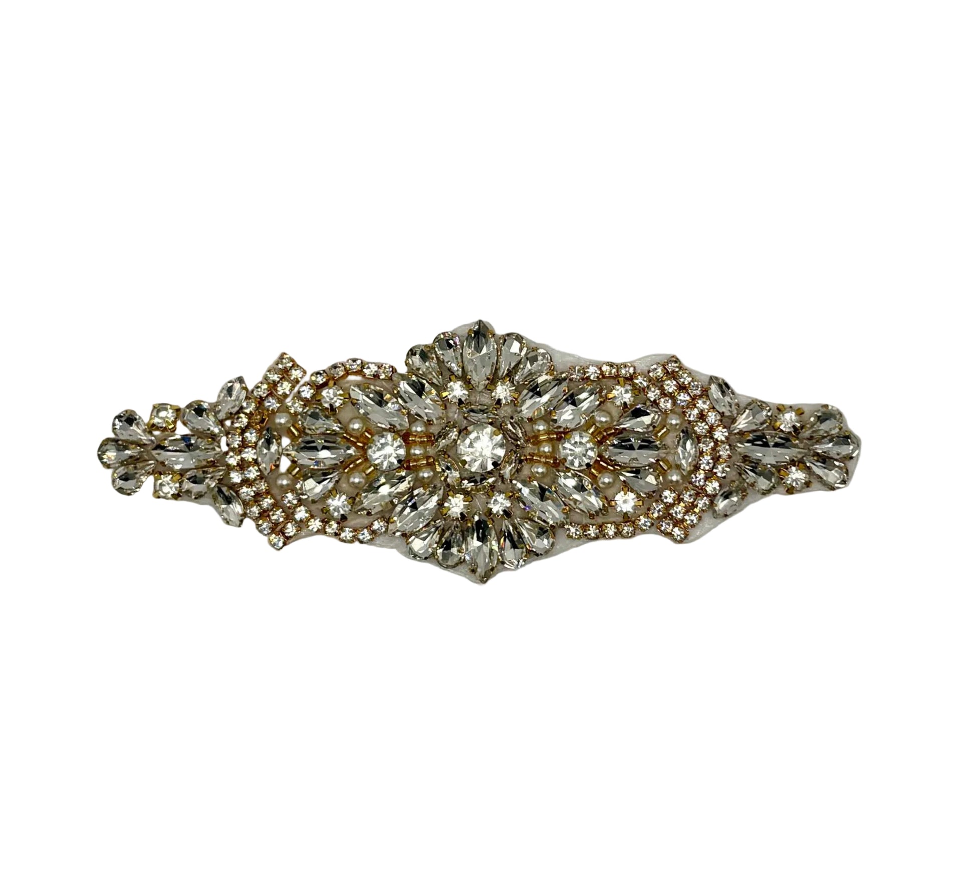Mini Olivia handmade rhinestone accent, approximately 6 inches, opal variants available.