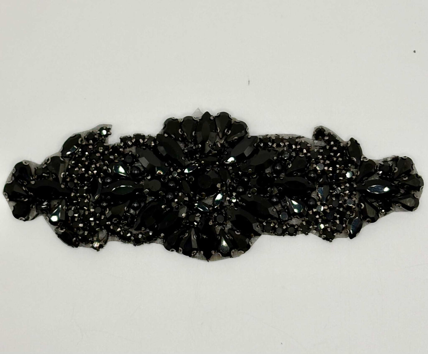 Mini Olivia rhinestone accent with opal variants, handmade design, 6 inches in length.