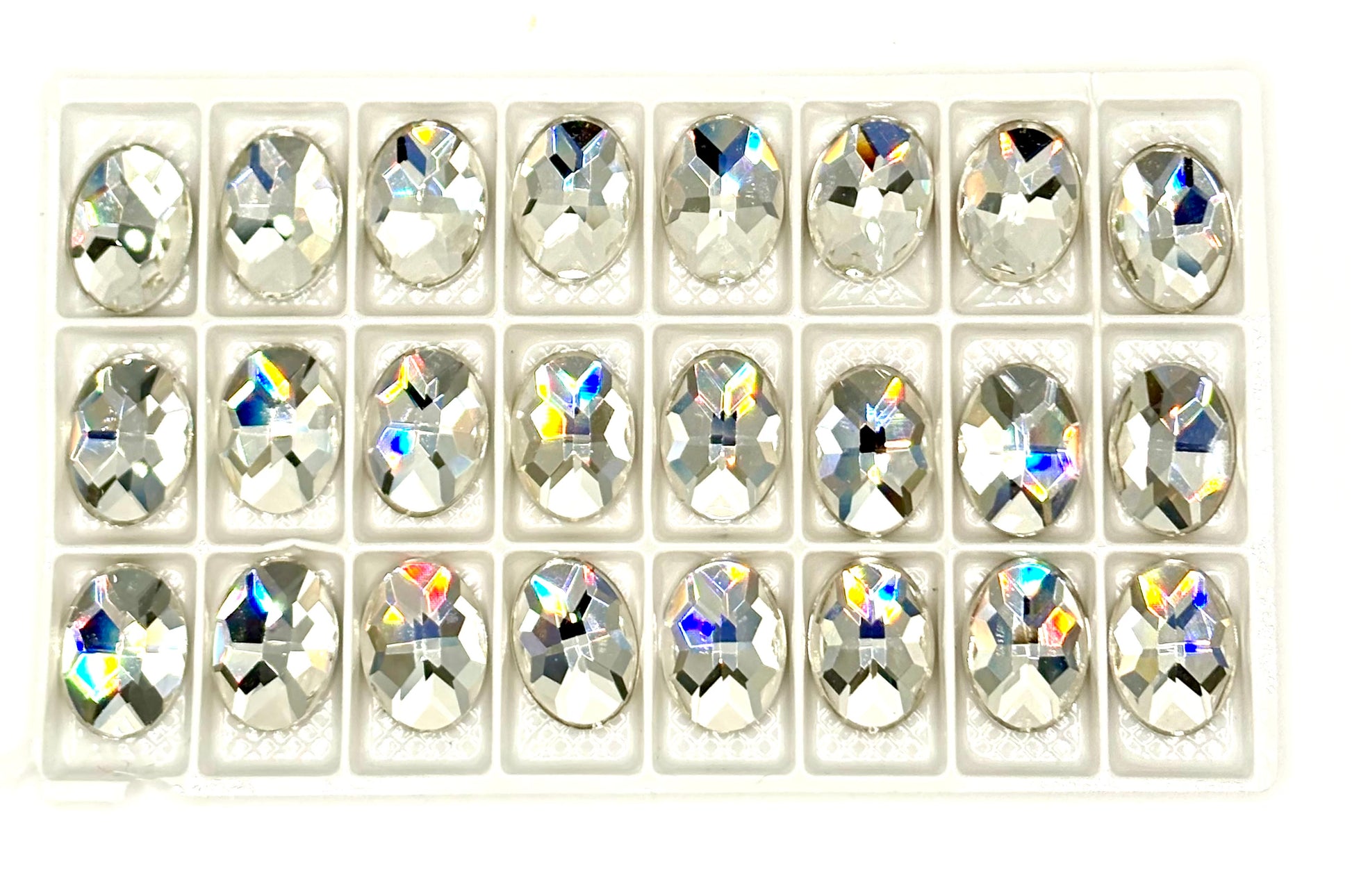 18x13mm oval flat back rhinestone