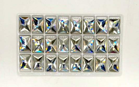 18*13mm - Rectangle Shape - Flat Back Stones